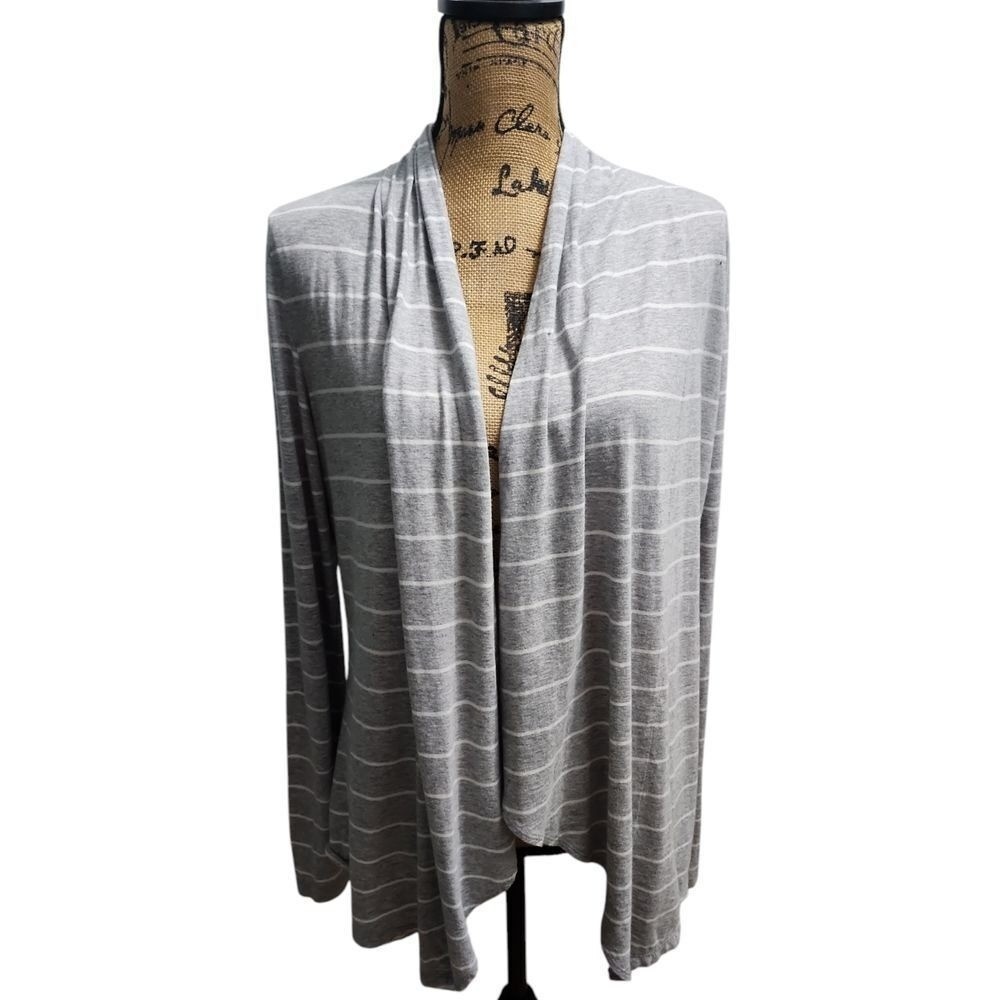 Tommy Bahama Striped Cotton Modal Open Front Cardigan‎ Casual Loungewear M/M